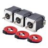 3st E Serie Nema 17 Bipolair 55Ncm(77.88oz.in) 2A 42x48mm 4 Draden met 1m Kabel & Connector 3st E Serie Nema 17 Bipolair 55Ncm(77.88oz.in) 2A 42x48mm 4 Draden met 1m Kabel & Connector