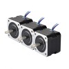 3Pcs Nema 17 Bipolair 1.8deg 26Ncm(36.82oz.in) 0.4A 42x42x34mm 4 Draden