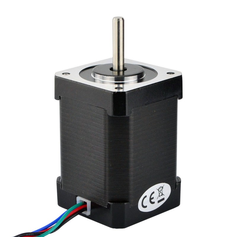 Nema 17 Bipolair 1,8deg 65Ncm(92,05oz.in) 0,60A 42x42x60mm 4 Draden - 17HS24-0644S | StepperOnline