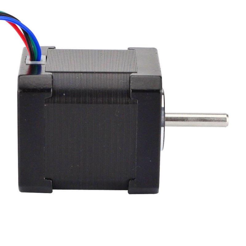 Nema 17 Bipolair 59Ncm(83.55oz.in) 2A 42x48mm 4 Draden met 1m Kabel & Aansluiting