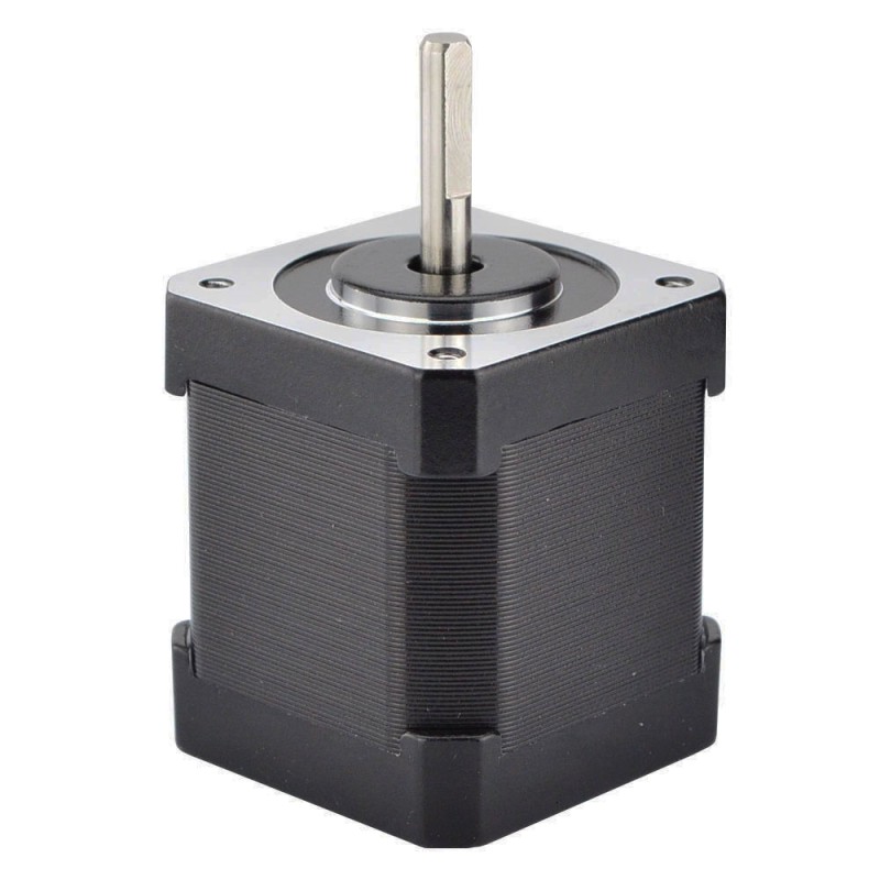 Nema 17 Bipolair 59Ncm(83.55oz.in) 2A 42x48mm 4 Draden met 1m Kabel & Aansluiting