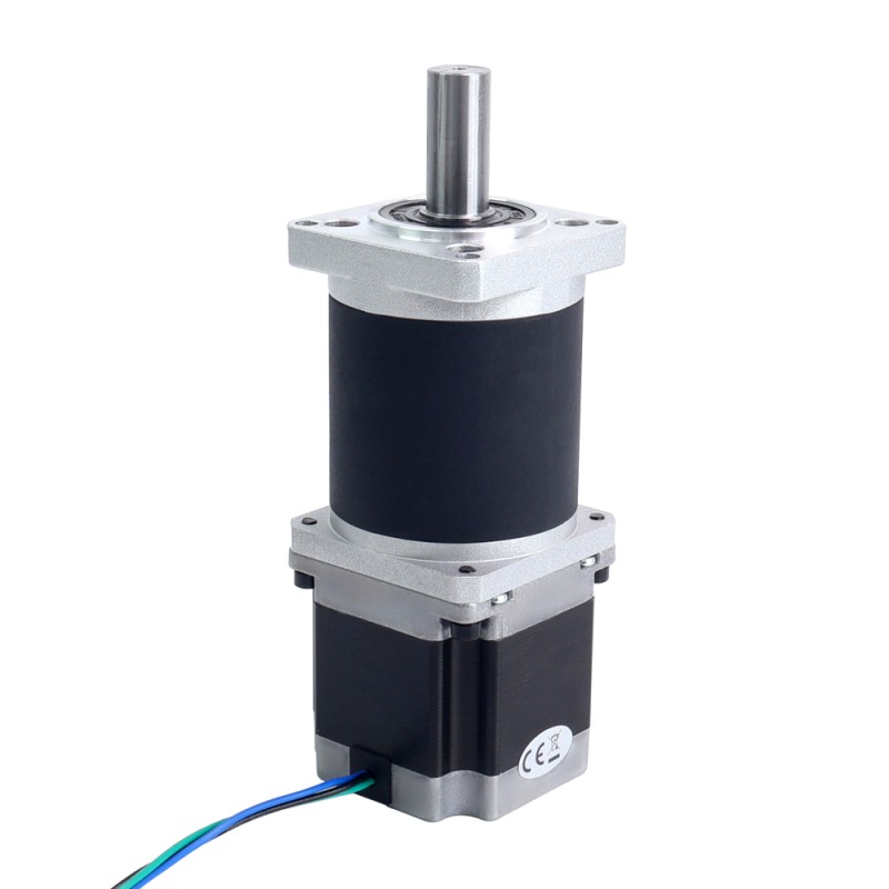 Nema 23 stappenmotor L=55mm overbrengingsverhouding 100:1 hoge precisie planetaire versnellingsbak