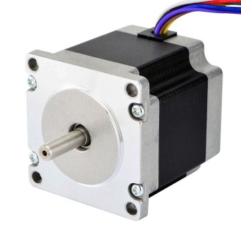 Dubbele as Nema 23 Uni/Bipolair 1,8deg 1,26Nm(178,4oz.in) 3A 57x57x56mm 8 Draden