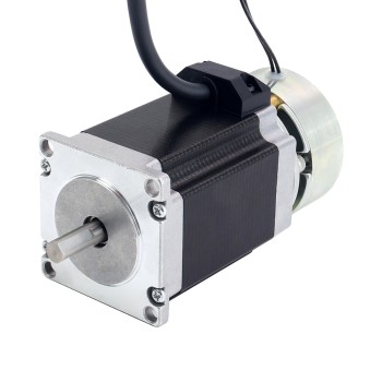 Nema 23-stappenmotor 1,9 Nm (269 oz.in) met wrijvingskoppel rem 2,0 Nm (283 oz.in)