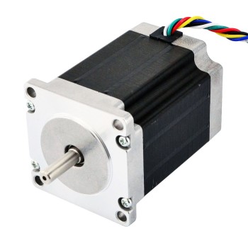 Dubbele as Nema 23 Unipolair 1,8deg 1,35Nm(191,2oz.in) 3A 57x57x76mm 6 Draden