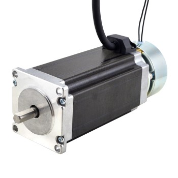 Nema 23-stappenmotor 3,0 Nm (425 oz.in) met wrijvingskoppel van rem 2,0 Nm (283 oz.in)