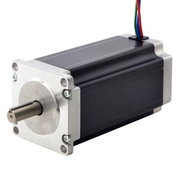 Nema 23 stappenmotor 3 Nm (425oz.in) met 9 mm as voor NmRV30 Worm Gear Speed Reducer Nema 23 stappenmotor 3 Nm (425oz.in) met 9 mm as voor NmRV30 Worm Gear Speed Reducer