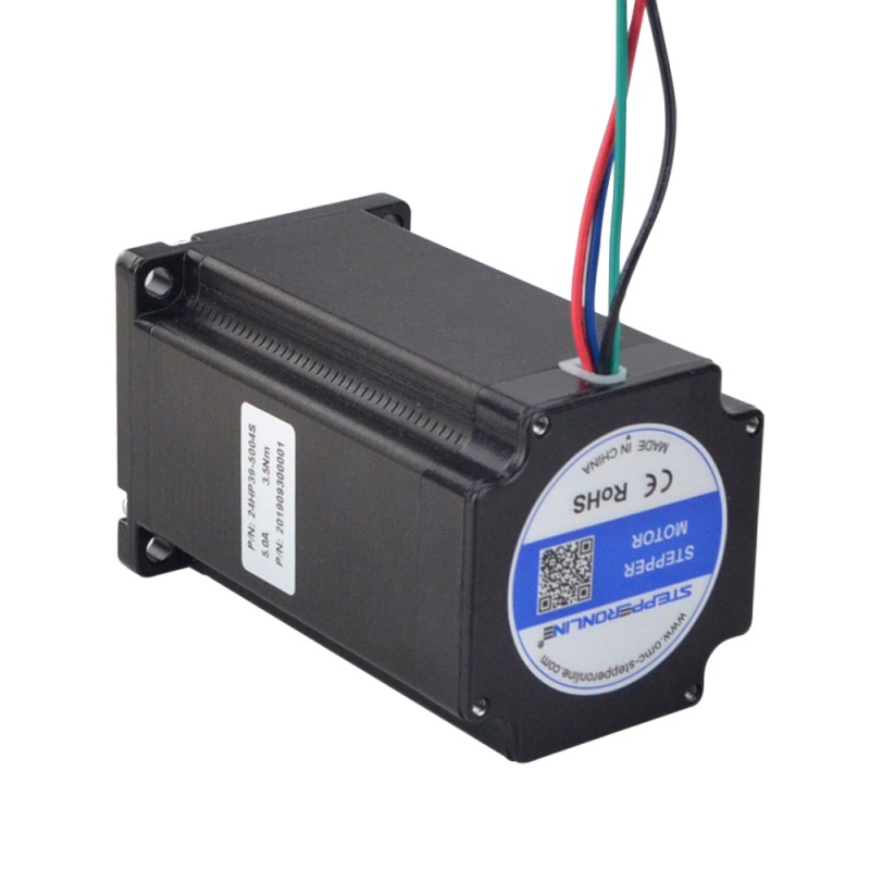 P-serie Nema 24 bipolair 1,8deg 3,5Nm(495,74oz.in) 5,0A 60x60x97,8mm 4 draden
