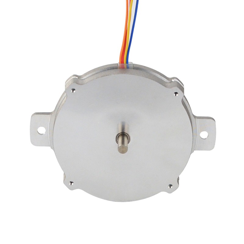 Ronde Pannenkoek Nema 24 Bipolair 1.8deg 6Ncm(8.5oz.in) 1A Φ60x9.6mm 4 Draden
