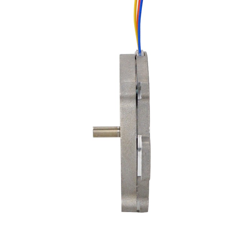 Ronde Pannenkoek Nema 24 Bipolair 1.8deg 6Ncm(8.5oz.in) 1A Φ60x9.6mm 4 Draden