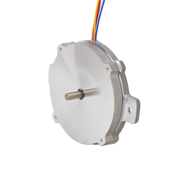 Ronde Pannenkoek Nema 24 Bipolair 1.8deg 6Ncm(8.5oz.in) 1A Φ60x9.6mm 4 Draden