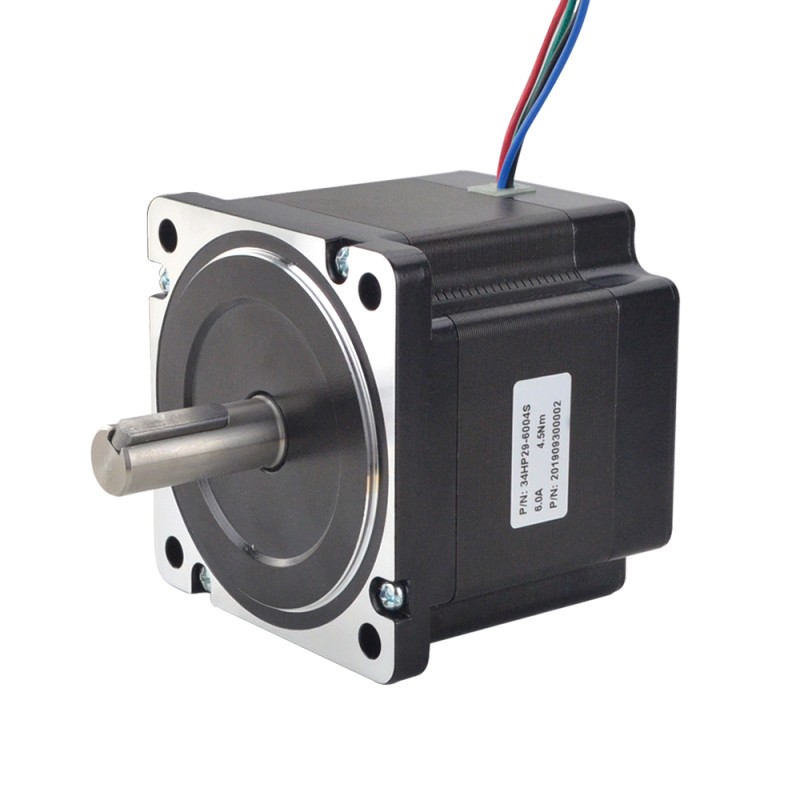 P serie Nema 34 Bipolair 1,8deg 4,5Nm(637,25oz.in) 6,0A 86x86x74mm 4 Draden
