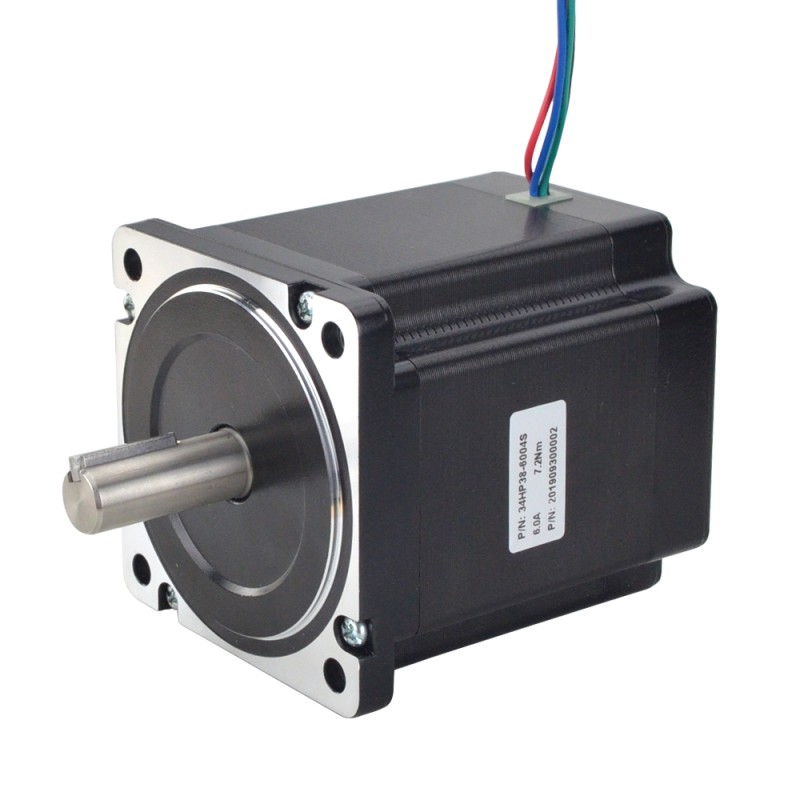P serie Nema 34 Bipolair 1,8deg 7,2Nm(1019,81oz.in) 6,0A 86x86x95,3mm 4 Draden
