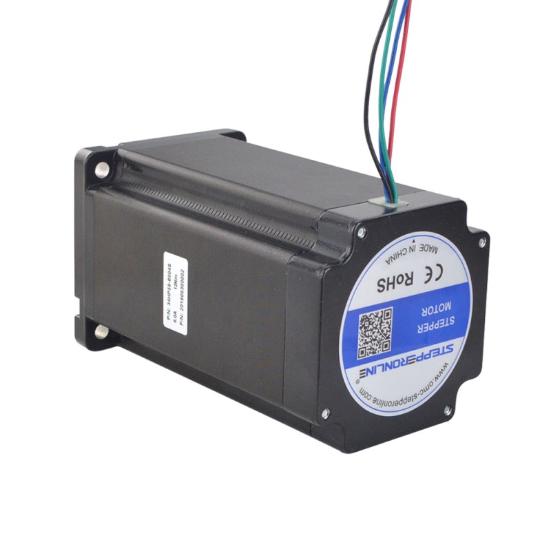 P-serie Nema 34 bipolair 1,8deg 12Nm (1699,34oz.in) 6,0A 86x86x150,6mm 4 draden