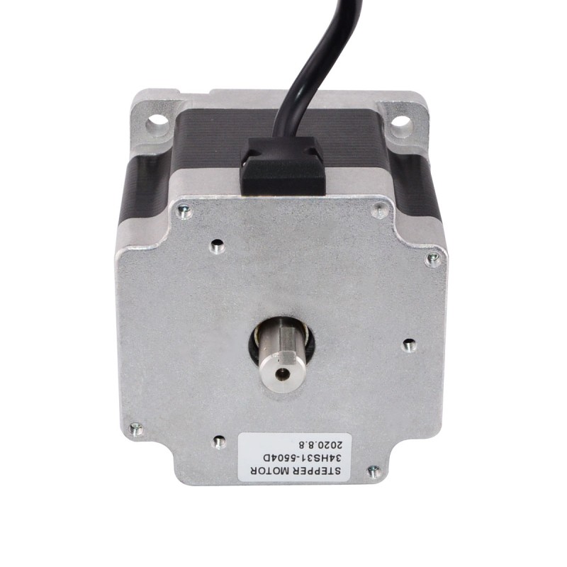 Keyway dubbele as Nema 34 CNC stappenmotor 4.5Nm (637.25oz.in) 5.5A 86x86x80mm