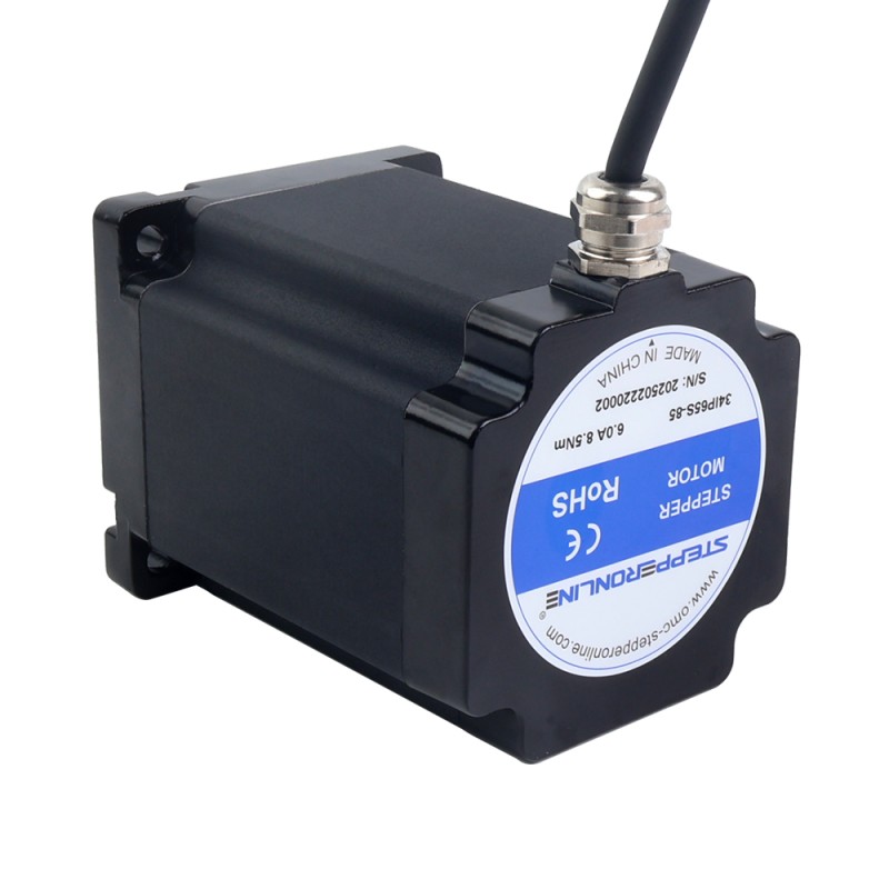 S Serie IP65 Waterproof Nema 34 Stappenmotor 6.0A 8,5Nm(1203,94oz.in) - 34IP65S-85 | StepperOnline S Serie IP65 Waterproof Nema 34 Stappenmotor 6.0A 8,5Nm(1203,94oz.in) - 34IP65S-85 | StepperOnline