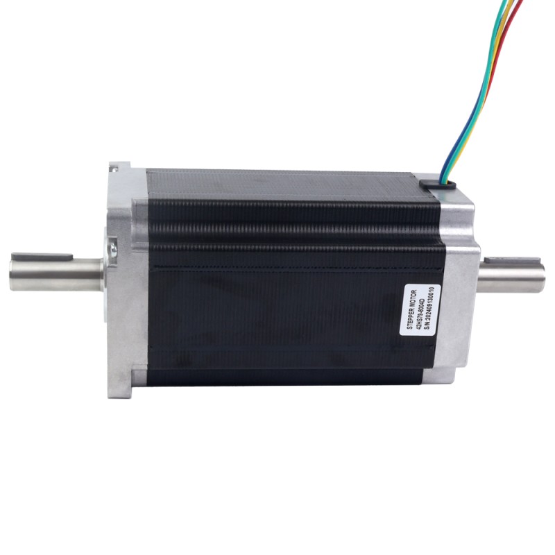 Dubbele as Nema 42 CNC stappenmotor 30Nm (4248oz.in) 8A 110x201mm 4 draden