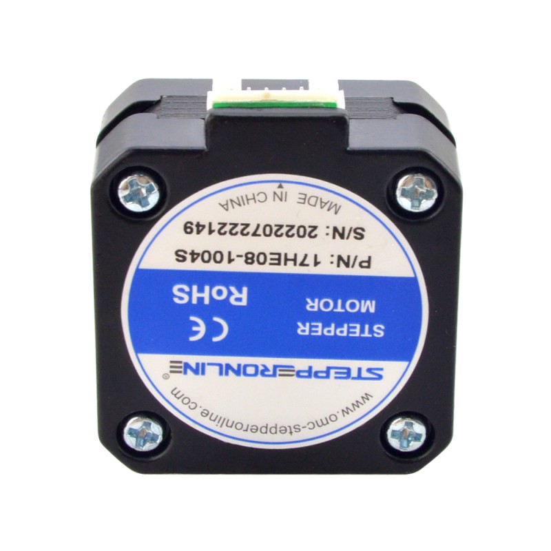 E serie Nema 17 Bipolair 1.8deg 17Ncm(24.07oz.in) 1A 42x42x23mm 4 Draden E serie Nema 17 Bipolair 1.8deg 17Ncm(24.07oz.in) 1A 42x42x23mm 4 Draden