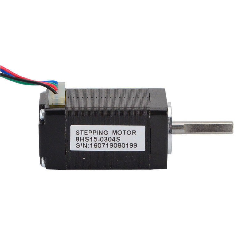 Nema 8 Bipolair 1,8deg 3Ncm(4,25oz.in) 0,3A 20x20x39.3mm 4 Draden