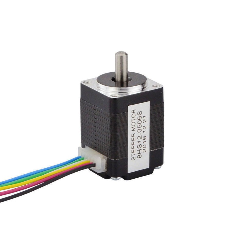 Nema 8 Unipolair 1,8deg 1,2Ncm(1,70oz.in) 0,5A 20x20x28mm 6 Draden - 8HS12-0506S | StepperOnline