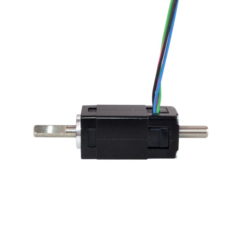 Dubbele as Nema 6 bipolair 1,8deg 0,58Ncm(0,82oz.in) 0,3A 14x14x30mm 4 draden