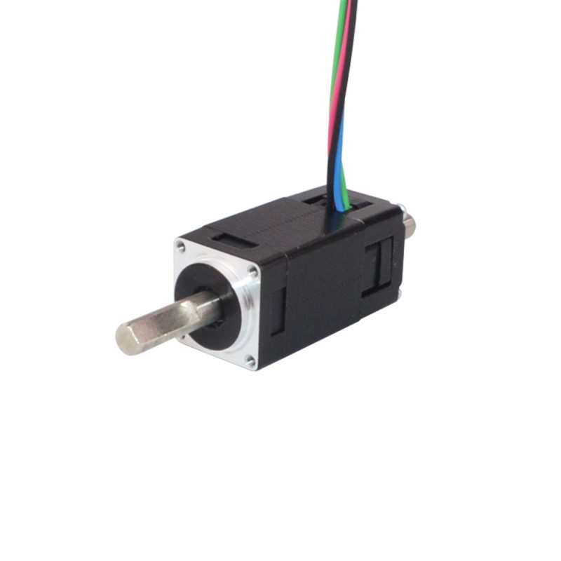 Dubbele as Nema 6 bipolair 1,8deg 0,58Ncm(0,82oz.in) 0,3A 14x14x30mm 4 draden