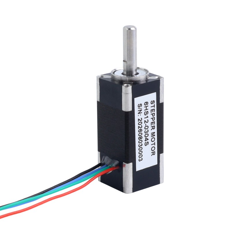 Nema 6 Bipolair 1,8° 0,5Ncm(0,7081oz.in) 0,3A 14x14x32mm 4 draden - 6HS12-0304S | StepperOnline