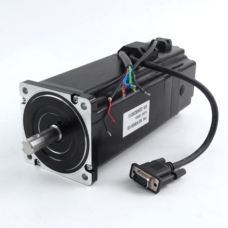 P serie Nema 34 Gesloten Lus Stappenmotor 12Nm (1700oz.in) met elektromagnetische rem