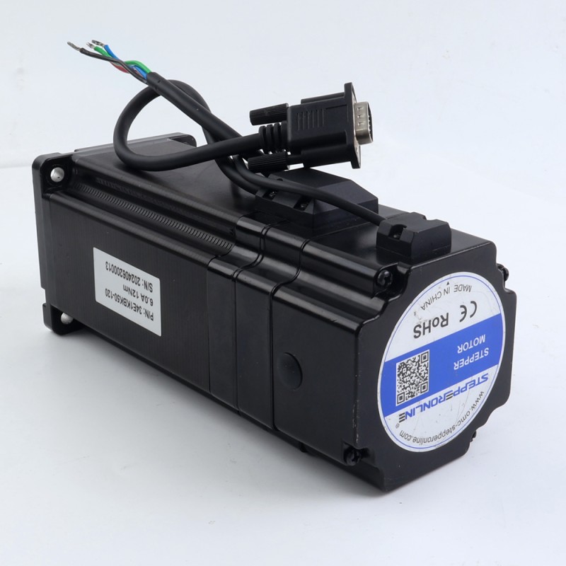 P serie Nema 34 Gesloten Lus Stappenmotor 12Nm (1700oz.in) met elektromagnetische rem