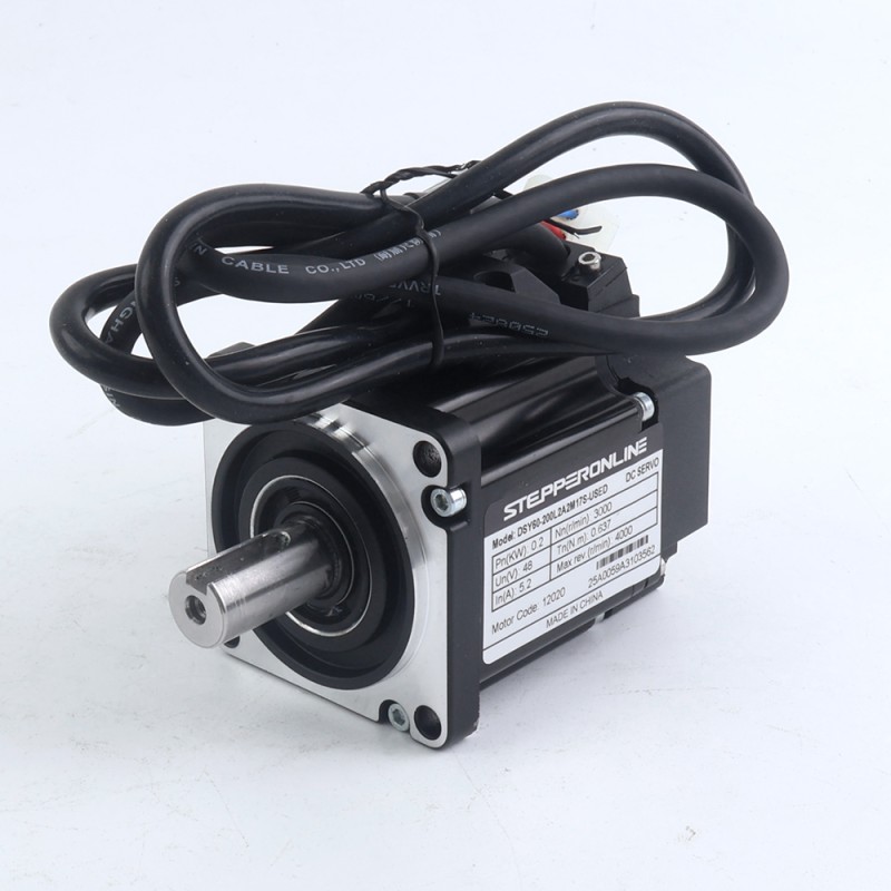 DSY-serie 200W RS485 DC-servomotor 24-70VDC 0,637Nm 3000rpm 17-bits incrementele encoder IP65 - DSY-RS200L2A2-M17S | StepperOnline