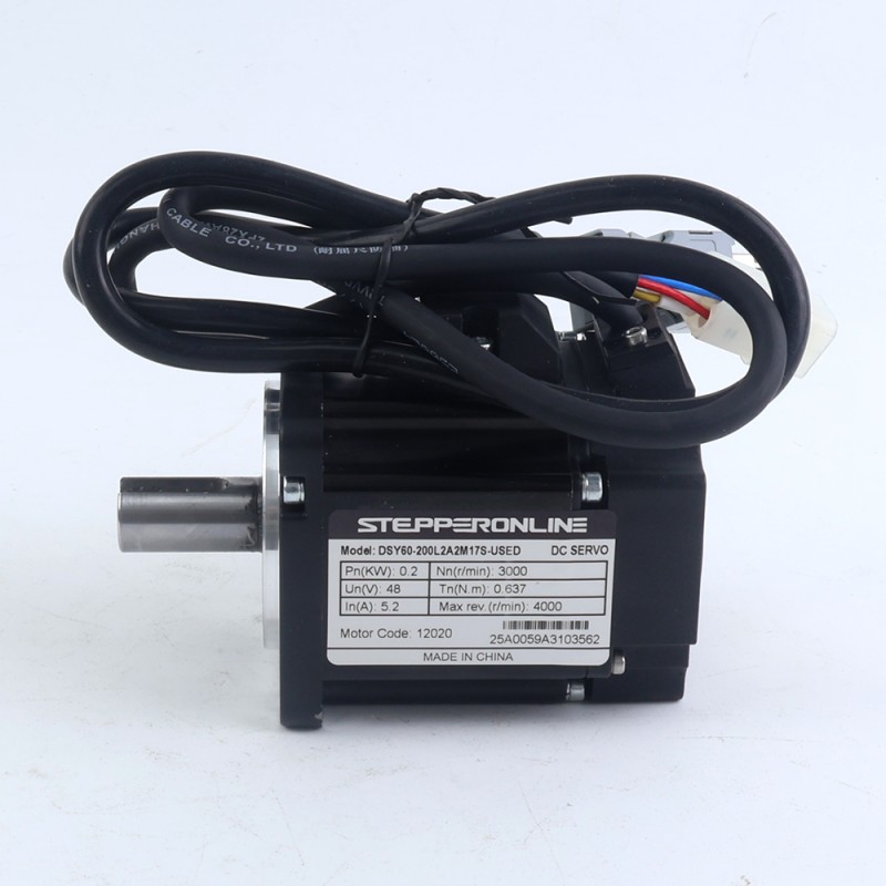 DSY-serie 200W RS485 DC-servomotor 24-70VDC 0,637Nm 3000rpm 17-bits incrementele encoder IP65 - DSY-RS200L2A2-M17S | StepperOnline