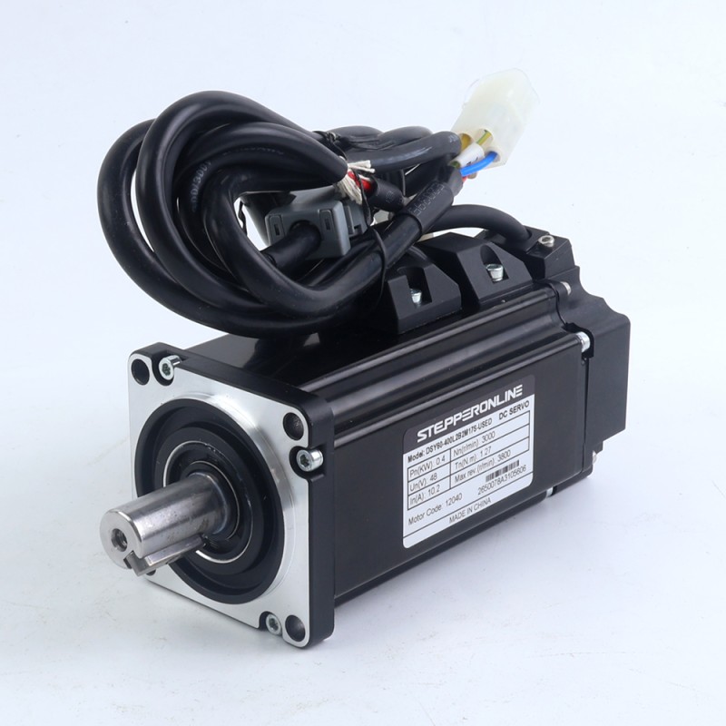 DSY-serie 400W RS485 DC-servomotor 24-70VDC 1,27Nm met rem 3000rpm 17-bits incrementele encoder IP65 - DSY-RS400L2B2-M17S | StepperOnline