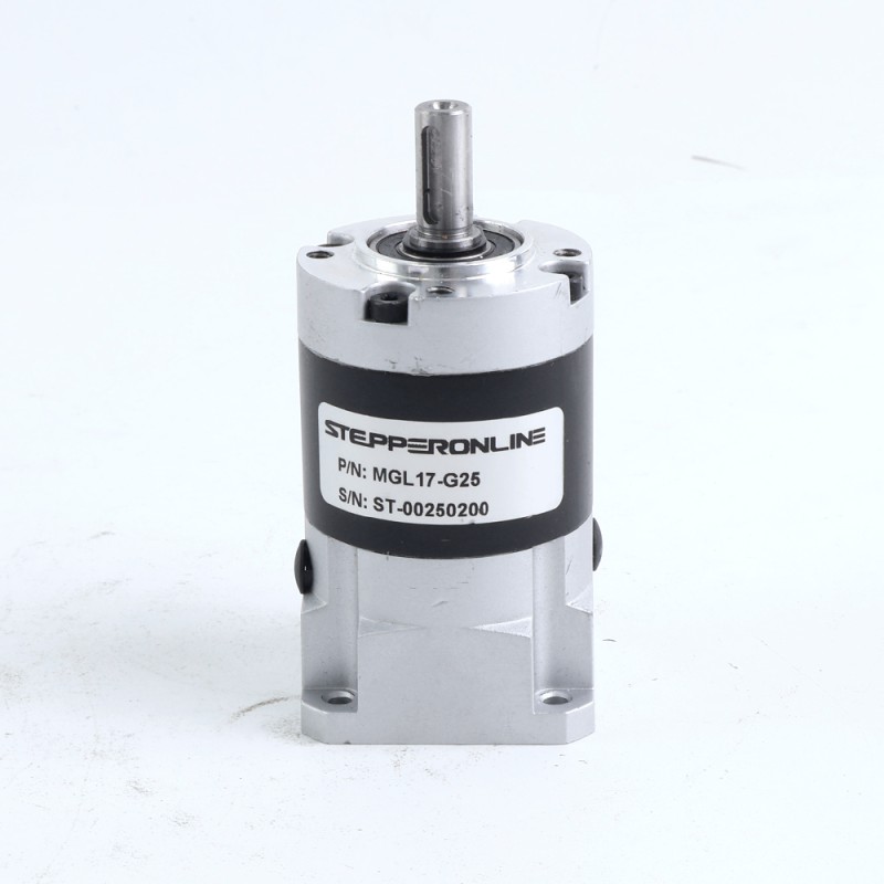 MGL-serie planetaire tandwielkast overbrengingsverhouding 25:1 speling 45arc-min voor 5mm as standaard Nema 17 stappenmotor - MGL17-G25 | StepperOnline