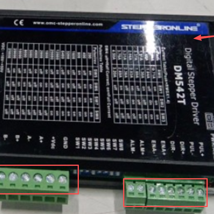 Digitale Stepper Driver 1,0-4,5A 18-50VDC voor Nema 17, 23, 24 Stepper Motor
