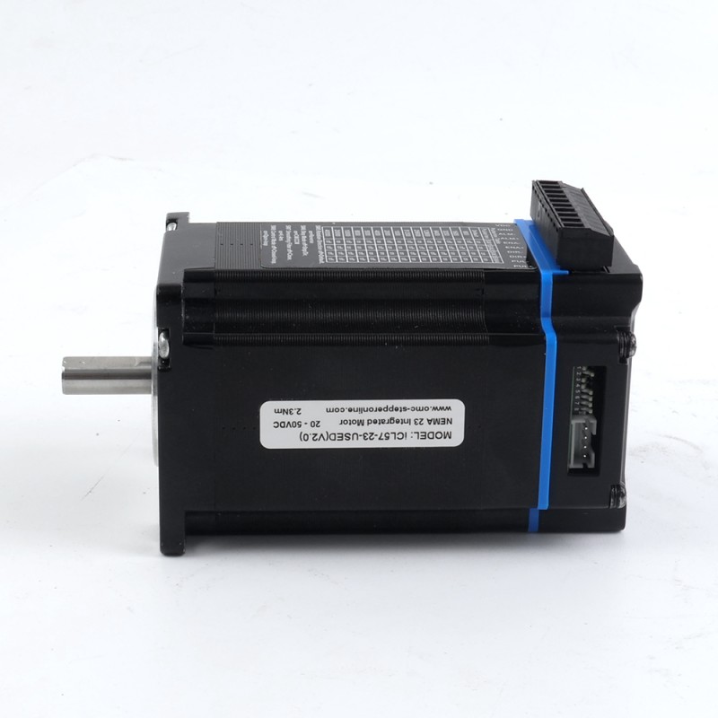 iCL Serie NEMA 23 Geïntegreerde Gesloten Lus Stappenmotor 2.3Nm (325.71oz.in) 20-50VDC met 14-bits Encoder iCL Serie NEMA 23 Geïntegreerde Gesloten Lus Stappenmotor 2.3Nm (325.71oz.in) 20-50VDC met 14-bits Encoder