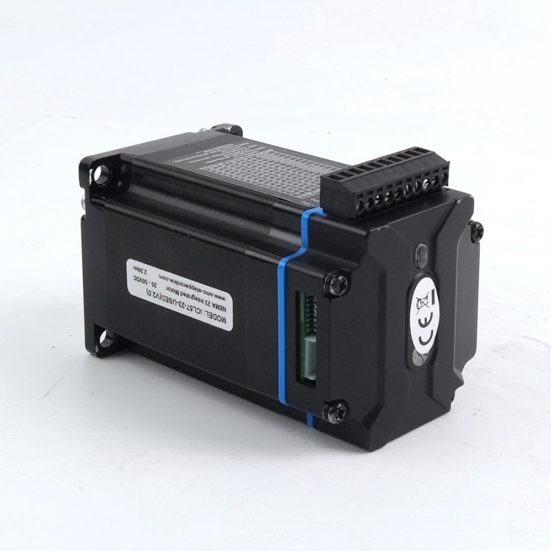iCL Serie NEMA 23 Geïntegreerde Gesloten Lus Stappenmotor 2.3Nm (325.71oz.in) 20-50VDC met 14-bits Encoder iCL Serie NEMA 23 Geïntegreerde Gesloten Lus Stappenmotor 2.3Nm (325.71oz.in) 20-50VDC met 14-bits Encoder