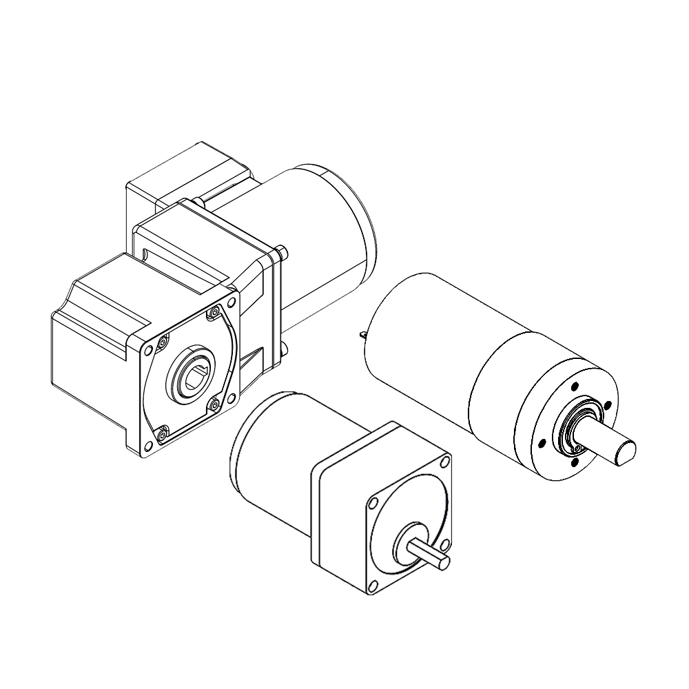 Geborstelde DC-reductiemotor & AC-motoren